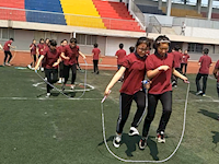 市中小学身体运动功能教学培训活动在校举办